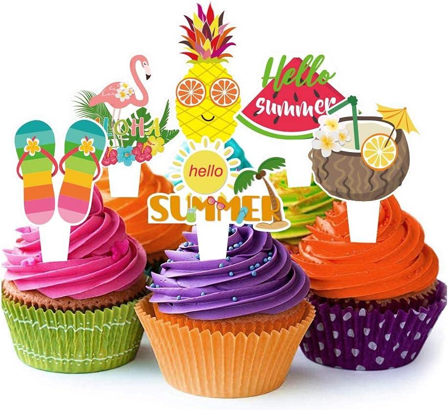 imageSummer Hawaiian Party Decoration Parrot Honeycomb Hanging Paper Fans Pineapple Aloha Banner for Hawaiian Luau Beach Birthday Wedding Party Supplies SUNBEAUTY