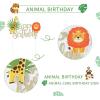 26PCS Jungle Safari Animal Cake Toppers Safari Party Decoration for Zoo Animal Theme Party Safari Jungle Theme Party Baby Shower Birthday Party Decor SUNBEAUTY