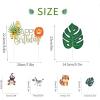 26PCS Jungle Safari Animal Cake Toppers Safari Party Decoration for Zoo Animal Theme Party Safari Jungle Theme Party Baby Shower Birthday Party Decor SUNBEAUTY