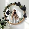 Party Butterfly Decorations, Black 3D Butterfly Birthday Decoration, 4 Pcs Crepe Paper Hanging Decor for Room, School, Black Theme, Flower Party for Garden, Dining Table Decor(Black 4)