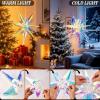 SUNBEAUTY 3 Pcs 12-Pointed Paper Star Brown Grey White Lanterns 12 Inch Christmas Hanging Lamp Shade Wedding Birthday Christmas Home Party Decorations(Colorful Large Stars – 1)