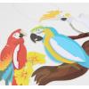 SUNBEAUTY Summer Luau Party Tropical Birds Parrot Honeycomb Beach Hawaiian Party Classroom Hanging Decorations Red White Blue 3 Pieces Parrot