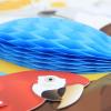 SUNBEAUTY Summer Luau Party Tropical Birds Parrot Honeycomb Beach Hawaiian Party Classroom Hanging Decorations Red White Blue 3 Pieces Parrot