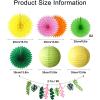 SUNBEAUTY Toucan Bird Decor Tropical Summer Party Decorations Hawaiian Luau Tiki Party Supply Palm Leaves Paper Fan Lantern Set (Toucan Bird Kit)