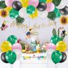 Summer Birthday Party Tropical Toucan Birds HangingSUNBEAUTY Decoration Balloons Garlands Cake Topper Hawaiian Beach Kids Birthday Luau Party Supplies