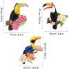 Summer Birthday Party Tropical Toucan Birds HangingSUNBEAUTY Decoration Balloons Garlands Cake Topper Hawaiian Beach Kids Birthday Luau Party Supplies