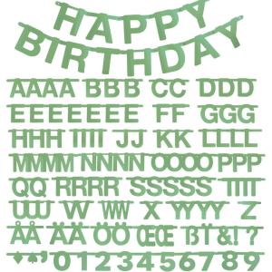 SUNBEAUTY 122 Pcs Customizable Letters Summer Banner Fruit Party DIY Banner for Luau Tiki Party Tropical Hawaiian Festival Favors Photo Backdrop Window Decor(Sage Green)