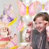 SUNBEAUTY 10 Pcs Butterfly Party Decorations 3D Birthday Decoration Pink Purple Hanging Honeycomb Decor for Girls Women Birthday Baby Shower Wedding Garden Party Supplies Pink Purple Butterfly