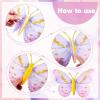 SUNBEAUTY 10 Pcs Butterfly Party Decorations 3D Birthday Decoration Pink Purple Hanging Honeycomb Decor for Girls Women Birthday Baby Shower Wedding Garden Party Supplies Pink Purple Butterfly
