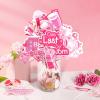 SUNBEAUTY 14 Pcs Tea Party Photo Booth Props Tea Party Decorations Alice in Wonderland Party Supplies Garden Party Bridal Shower for Girls Women(Bachelorette)