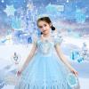 SUNBEAUTY 14 Pcs Tea Party Photo Booth Props Tea Party Decorations Alice in Wonderland Party Supplies Garden Party Bridal Shower for Girls Women(Ice Blue)