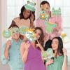 SUNBEAUTY 14 Pcs Tea Party Photo Booth Props Tea Party Decorations Alice in Wonderland Party Supplies Garden Party Bridal Shower for Girls Women(Sage Green Baby Shower)