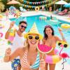 SUNBEAUTY 14 Pcs Tea Party Photo Booth Props Tea Party Decorations Alice in Wonderland Party Supplies Garden Party Bridal Shower for Girls Women(Summer)