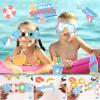 SUNBEAUTY 14 Pcs Tea Party Photo Booth Props Tea Party Decorations Alice in Wonderland Party Supplies Garden Party Bridal Shower for Girls Women(Summer Beach)
