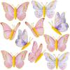 SUNBEAUTY 10 Pcs Butterfly Party Decorations 3D Birthday Decoration Pink Purple Hanging Honeycomb Decor for Girls Women Birthday Baby Shower Wedding Garden Party Supplies Pink Purple Butterfly