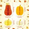 SUBBEAUTY 8 PCS Pumpkin Honeycomb Centerpieces Fall Pumpkin Party Decoration Thanksgiving Centerpieces for Tables Orange Honeycomb Decorations for Halloween Autumn Festival Party Decor(Yellow Pumpkin)
