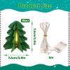 SUNBEAUTY 10 PCS Christmas Lights Mini Christmas Tree String Lights Christmas Tree Ornaments Waterproof Indoor Outdoor Twinkle Christmas Lights for Bedroom Patio Room Garden Home