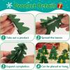 SUNBEAUTY 10 PCS Christmas Lights Mini Christmas Tree String Lights Christmas Tree Ornaments Waterproof Indoor Outdoor Twinkle Christmas Lights for Bedroom Patio Room Garden Home