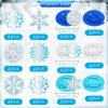 SUNBEAUTY 36 Pc Christmas Snowflake Hanging Swirl Decorations – Winter Wonderland Snowflake Ornaments & Ceiling Decorations