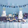 SUNBEAUTY Space Birthday Decorations, 88 Pcs Outer Space Party Supplies Galaxy Planet Happy Birthday Banner, Cake Toppers, Cupcake Wrappers, Paper Cups, Plates, Straws for Boys Kids