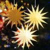 SUNBEAUTY 5 Pcs 9-Pointed Black Paper Star Lanterns 12 Inch Hanging Lamp Black Paper Funeral Decorations Christmas Birthday Home Holiday Party Decorations(Brown White)