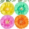 SUNBEAUTY 9 PCS Pastel Rainbow Party Decorations 10 Inch Giant Paper Flowers 3D Honeycomb for Party Pastel Hanging Flower Decorations for Girls Wall Birthday Wedding Backdrop Bridal Shower Classroom(Pastel)