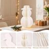 Christmas Table Decorations Indoor, 3D Christmas Snowman Honeycomb Centerpiece 20” Light Up Snowman Lamp Large Paper Christmas Ornaments for Winter Wonderland Holiday Weddings Home Xmas Decor