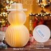 Christmas Table Decorations Indoor, 3D Christmas Snowman Honeycomb Centerpiece 20” Light Up Snowman Lamp Large Paper Christmas Ornaments for Winter Wonderland Holiday Weddings Home Xmas Decor
