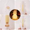 Christmas Table Decorations Indoor, 3D Christmas Snowman Honeycomb Centerpiece 20” Light Up Snowman Lamp Large Paper Christmas Ornaments for Winter Wonderland Holiday Weddings Home Xmas Decor