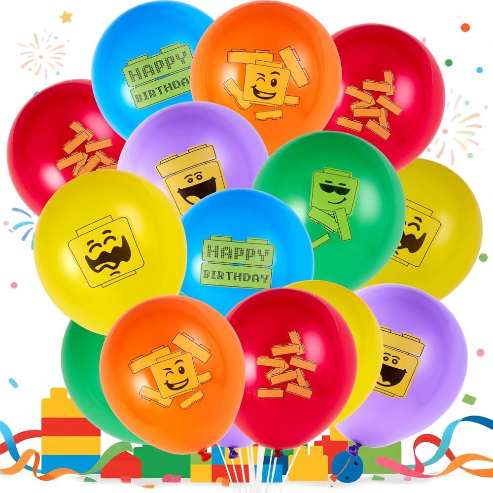 image:imageSUNBEAUTY 18 Pcs Happy Retirement Balloons With Pattern 12 Inch Blue and White Retirement Latex Sequin Balloons for Birthday Graduation Baby Shower WeddingLego Party Balloons