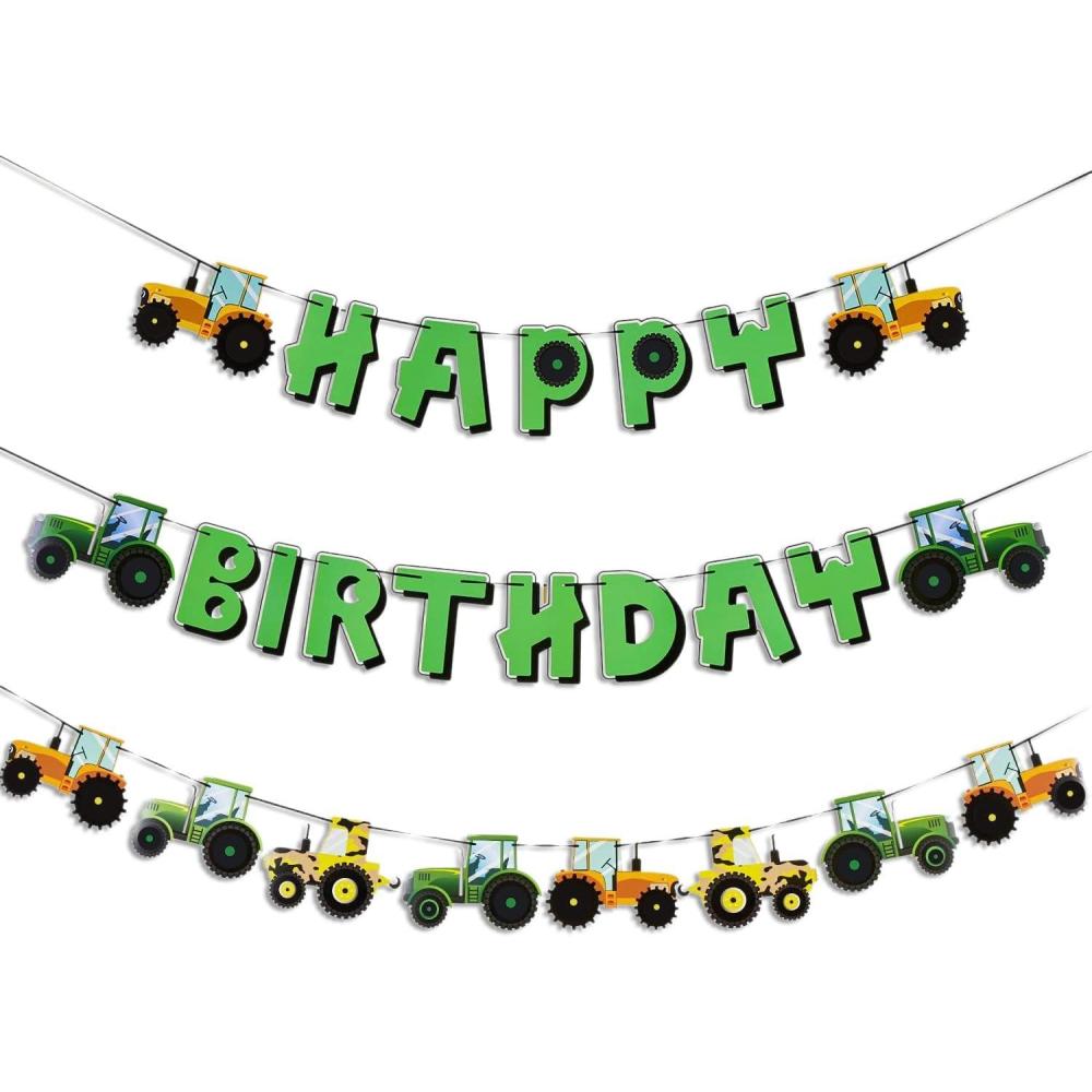 image:imageSUNBEAUTY Football Happy Birthday Banner Football Birthday Party Decorations Football Themed Party Supplies Bowl Game Sport Themed Happy Birthday Banner  PreStrungTractor ThemeGreen