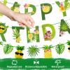 SUNBEAUTY Football Happy Birthday Banner Football Birthday Party Decorations Football Themed Party Supplies Bowl Game Sport Themed Happy Birthday Banner | Pre-Strung(Bn-bl-Pineapple)