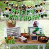 SUNBEAUTY Football Happy Birthday Banner Football Birthday Party Decorations Football Themed Party Supplies Bowl Game Sport Themed Happy Birthday Banner | Pre-Strung(Tractor Theme-Green)