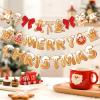 SUNBEAUTY Football Happy Birthday Banner Football Birthday Party Decorations Football Themed Party Supplies Bowl Game Sport Themed Happy Birthday Banner | Pre-Strung(Christmas Gingerbread Man Banner)