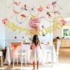 SUNBEAUTY Football Happy Birthday Banner Football Birthday Party Decorations Football Themed Party Supplies Bowl Game Sport Themed Happy Birthday Banner | Pre-Strung(Mushroom Fairy)