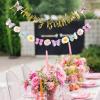 SUNBEAUTY Football Happy Birthday Banner Football Birthday Party Decorations Football Themed Party Supplies Bowl Game Sport Themed Happy Birthday Banner | Pre-Strung(Butterfly)