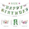 SUNBEAUTY Football Happy Birthday Banner Football Birthday Party Decorations Football Themed Party Supplies Bowl Game Sport Themed Happy Birthday Banner | Pre-Strung(Green-Spring)