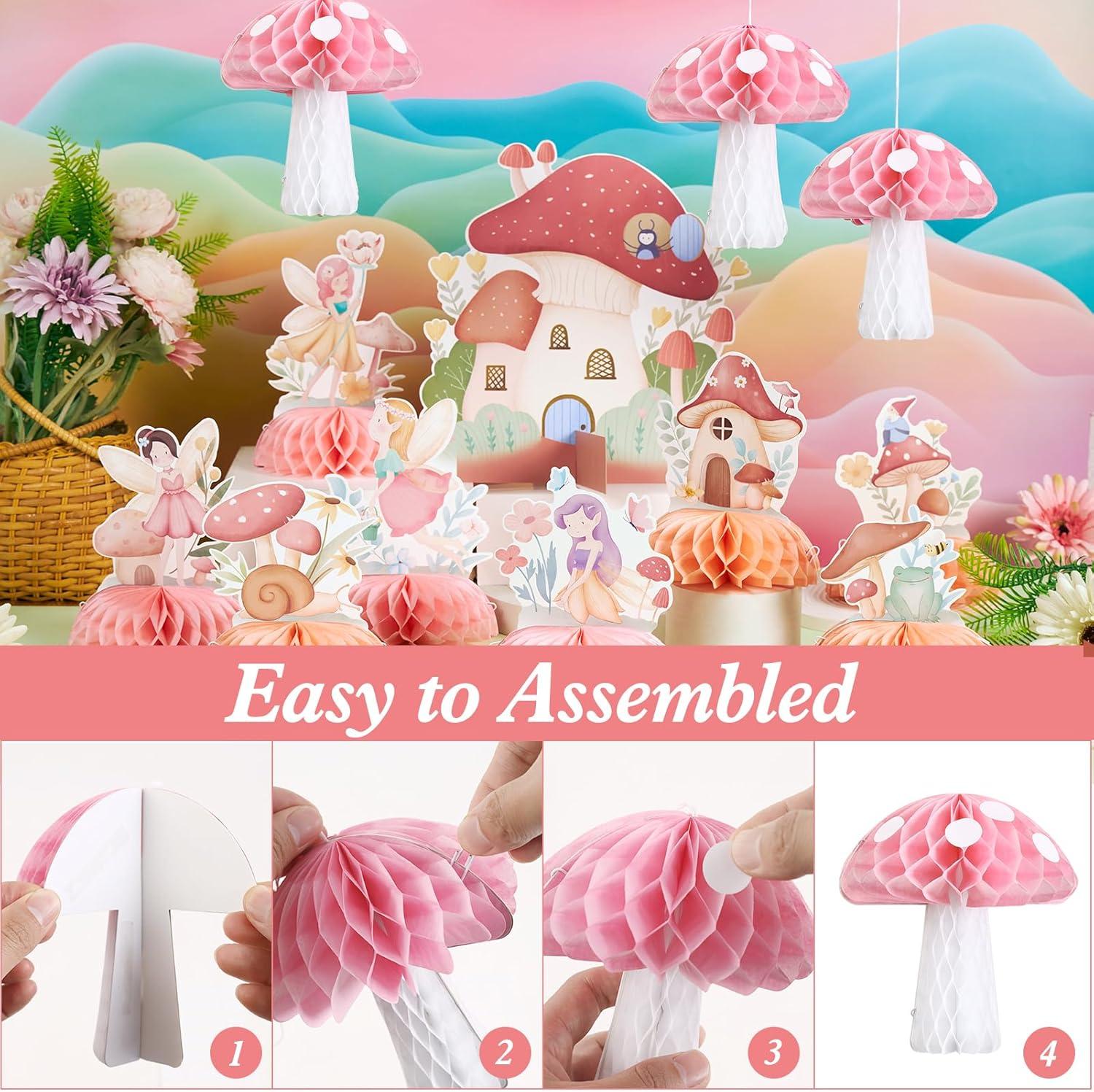 image:imageSUNBEAUTY 6Pcs Spring Tulips Flower Table Decoration Retro Tulip Felt Centerpiece Pink Yellow Orange Tulips Floral Tabletop Signs for Home Mothers Day Easter Garden Birthday Baby Shower Party DecorFairy