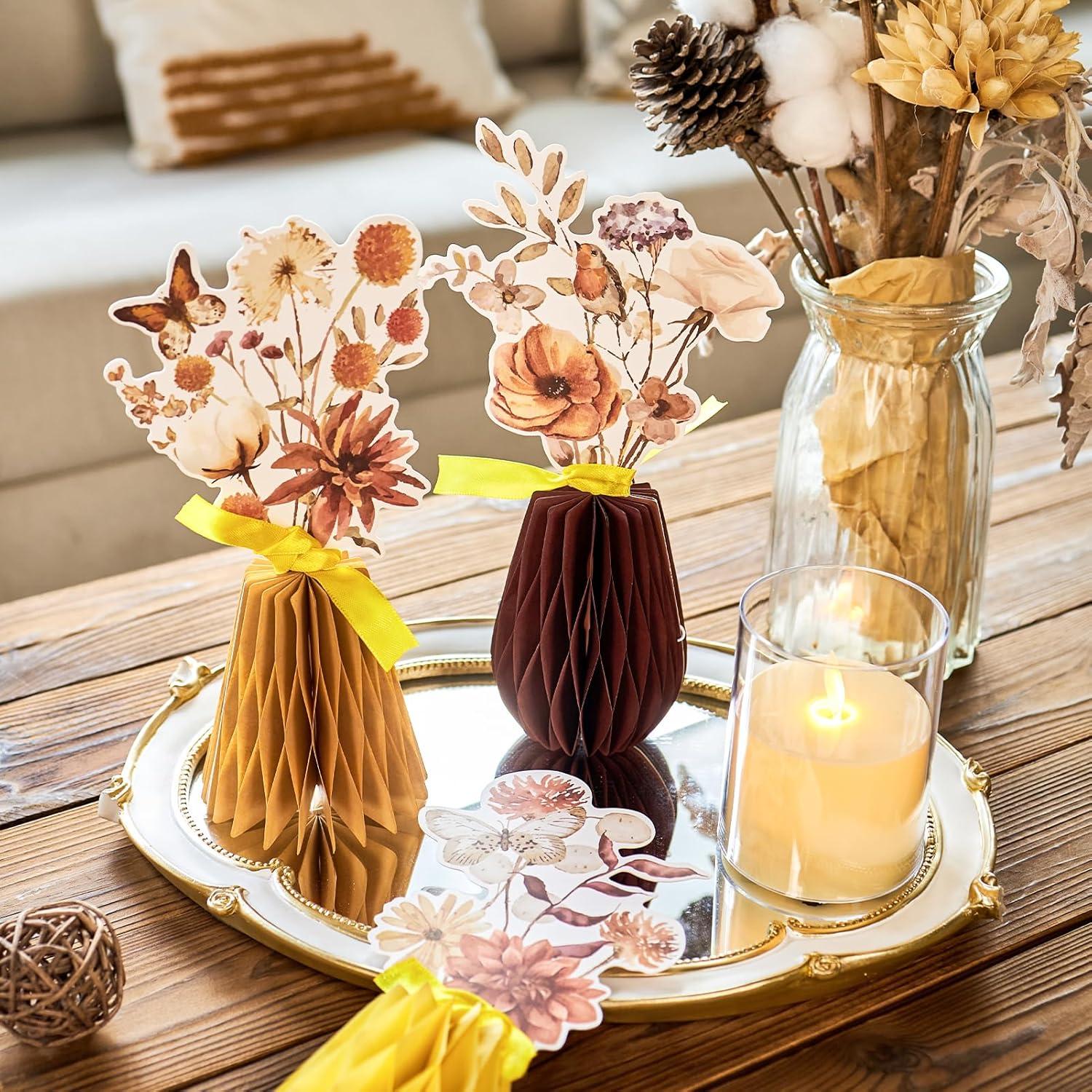 image:imageSUNBEAUTY 9 PCS Sunflower Honeycomb Centerpieces Sunflower Party Decorations Yellow Honeycomb Table Centerpiece for Spring Summer Garden Themed Birthday Baby Shower DecorBoho Flower Table Decor