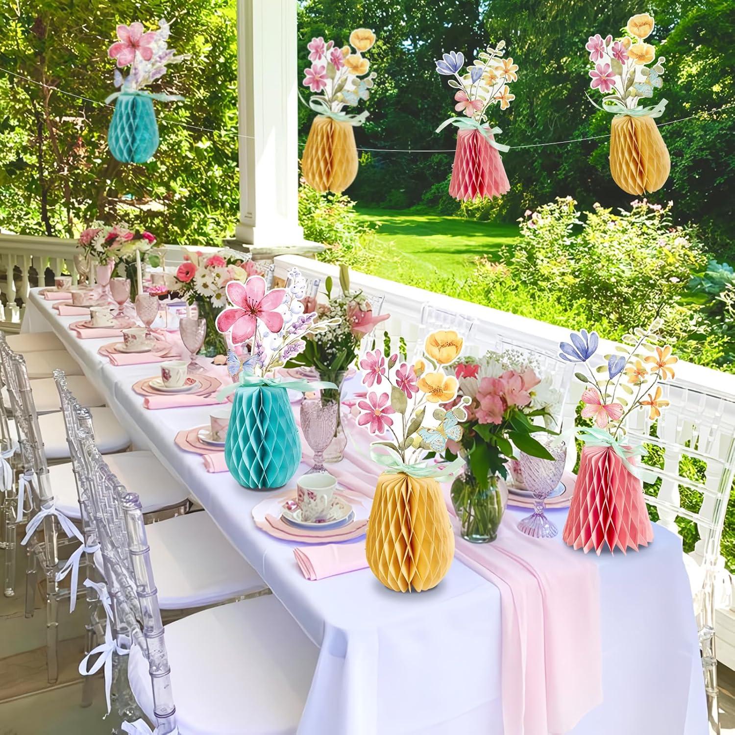 image:imageSUNBEAUTY 9 PCS Sunflower Honeycomb Centerpieces Sunflower Party Decorations Yellow Honeycomb Table Centerpiece for Spring Summer Garden Themed Birthday Baby Shower DecorWildflower
