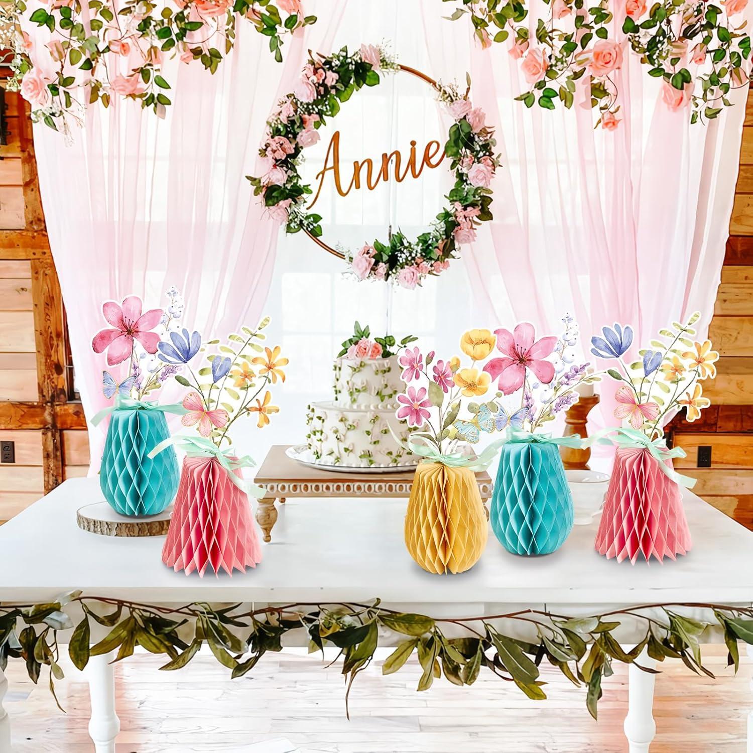 image:imageSUNBEAUTY 9 PCS Sunflower Honeycomb Centerpieces Sunflower Party Decorations Yellow Honeycomb Table Centerpiece for Spring Summer Garden Themed Birthday Baby Shower DecorWildflower