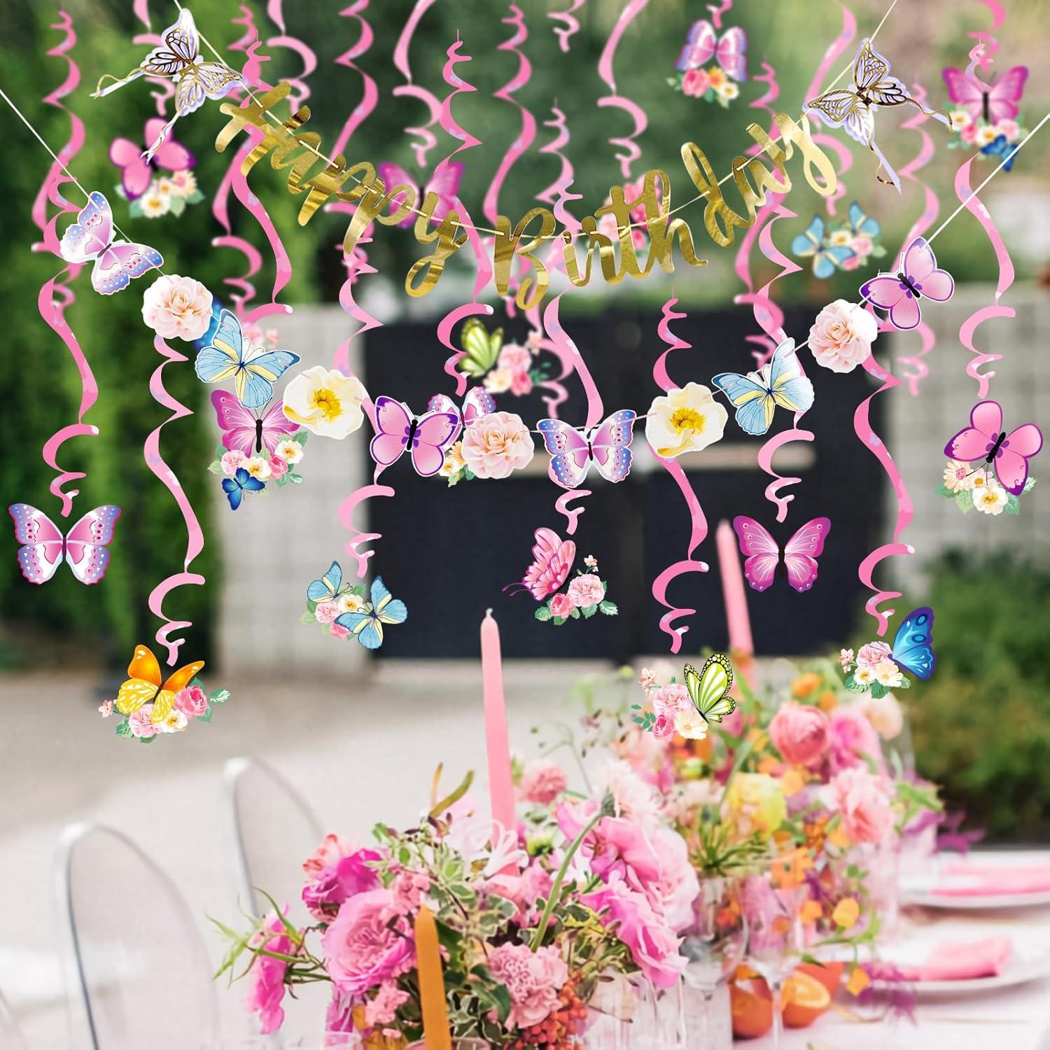 image:imageSUNBEAUTY Shark Birthday Party Decorations Shark Birthday Banner Ocean Theme Party Decoration Under The Sea Shark Garland Blue Ocean Swirls Hanging Wall Decor for Boys Baby Shower Beach Summer PartyButterfly