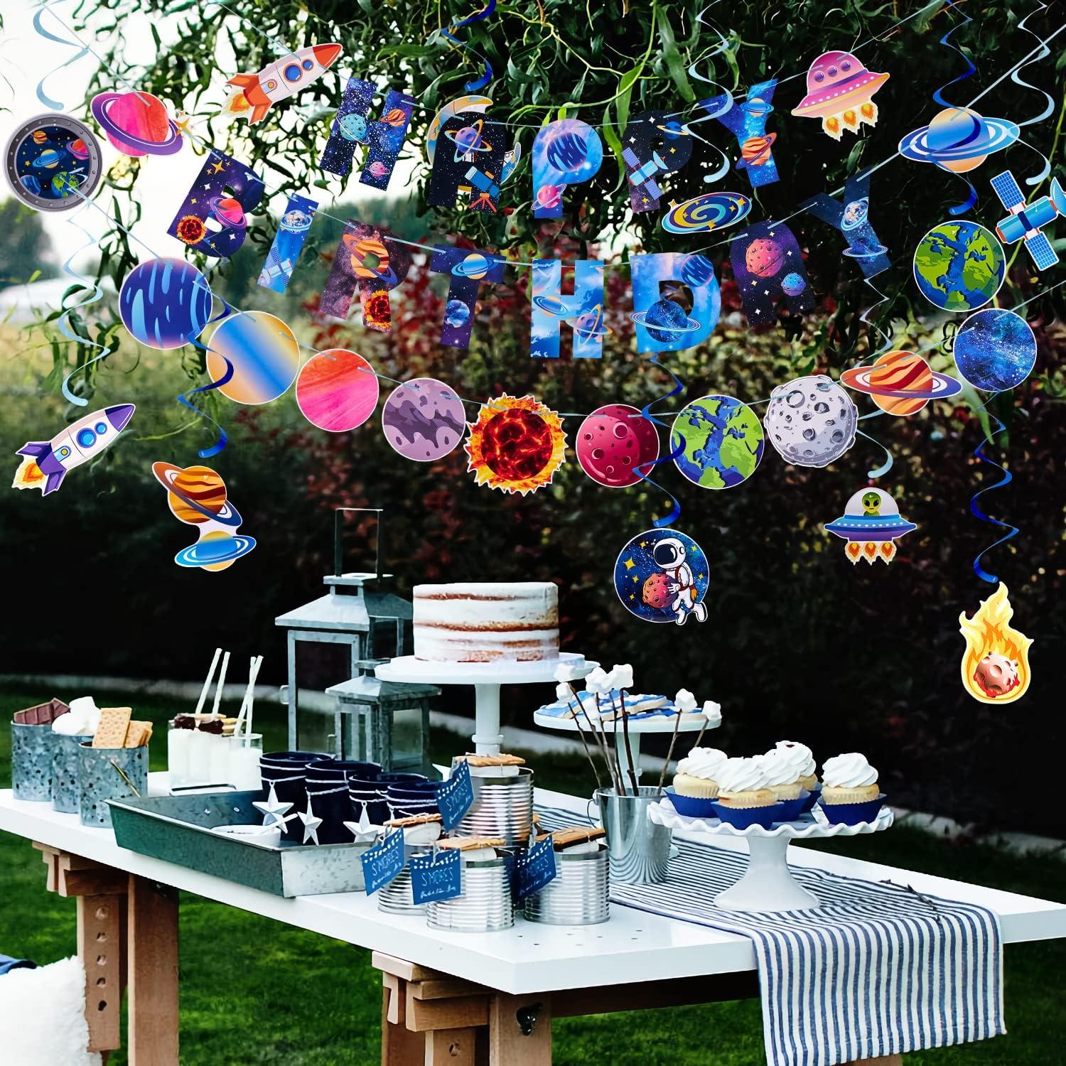 image:imageSUNBEAUTY Shark Birthday Party Decorations Shark Birthday Banner Ocean Theme Party Decoration Under The Sea Shark Garland Blue Ocean Swirls Hanging Wall Decor for Boys Baby Shower Beach Summer PartyExploring the Universe