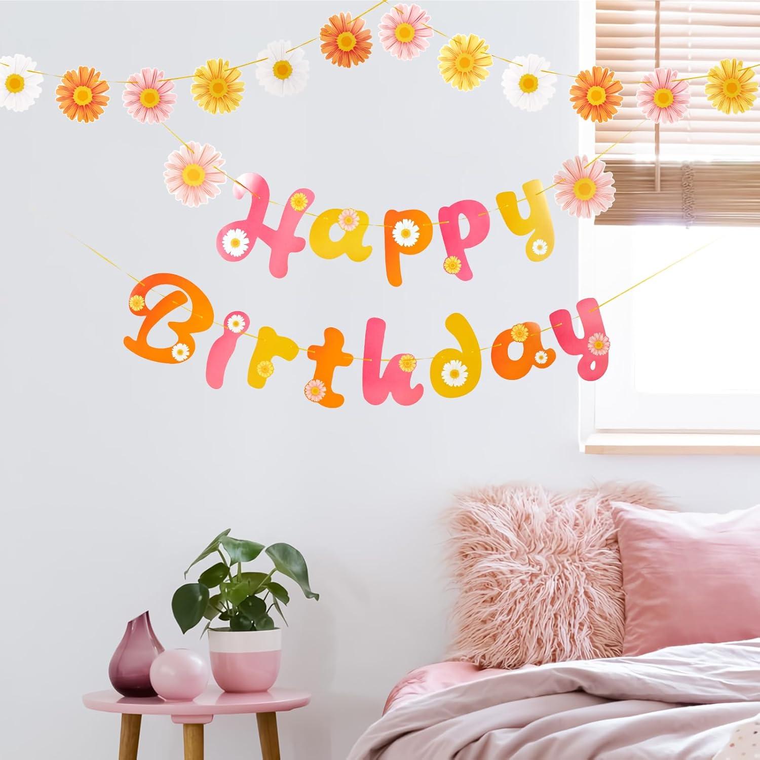 image:imageStrawberry Party Banner Berry First Birthday Decor Strawberry Wildflower Garland for Spring Enchanted Garden Tea Party Hanging Floral Strawberry Theme Birthday for Girl Sweet Baby Shower Party 82ftDaisy