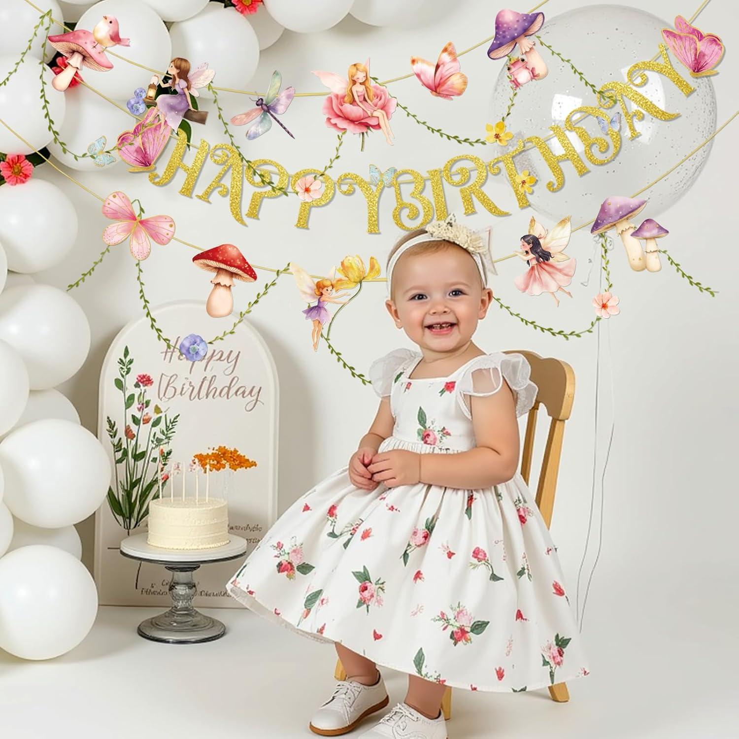 image:imageStrawberry Party Banner Berry First Birthday Decor Strawberry Wildflower Garland for Spring Enchanted Garden Tea Party Hanging Floral Strawberry Theme Birthday for Girl Sweet Baby Shower Party 82ftMushroom Fairy