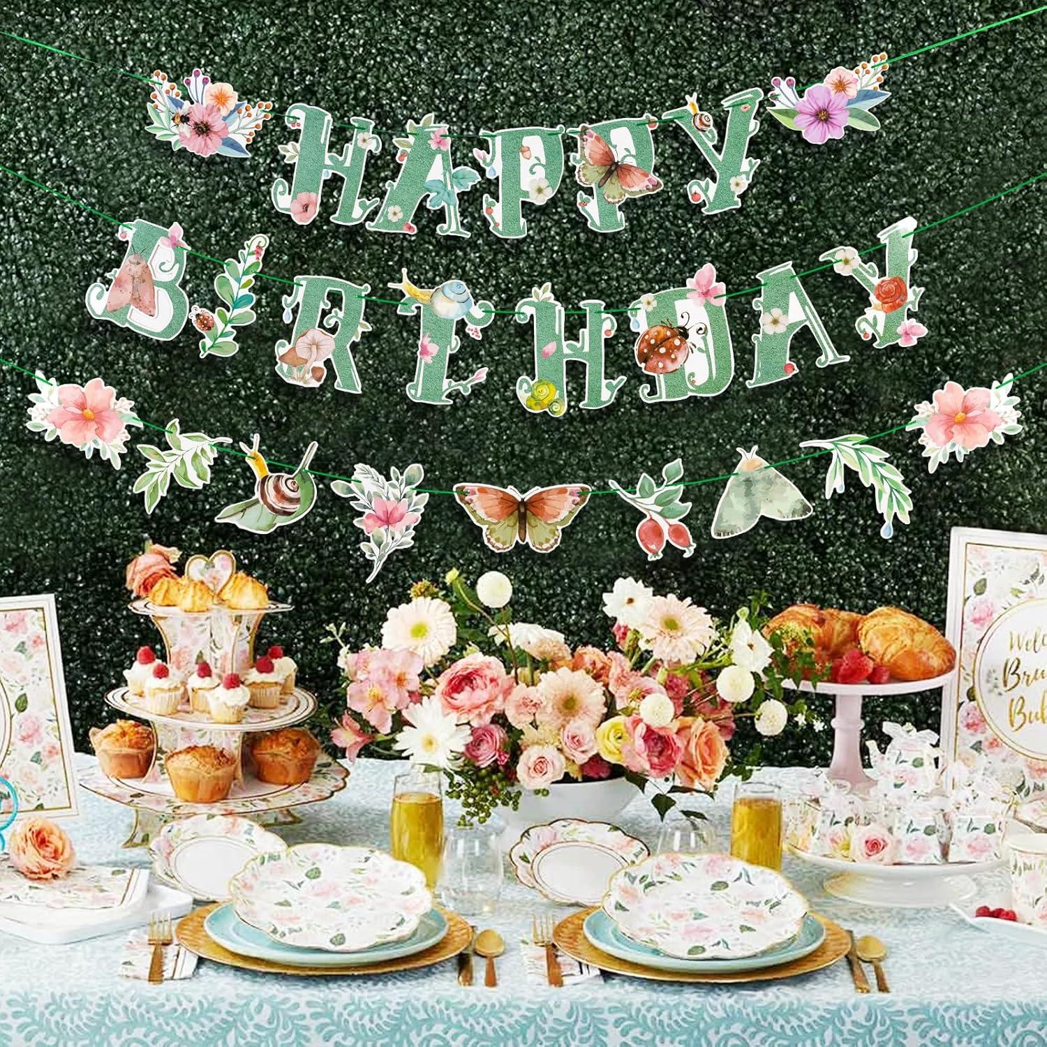 image:imageStrawberry Party Banner Berry First Birthday Decor Strawberry Wildflower Garland for Spring Enchanted Garden Tea Party Hanging Floral Strawberry Theme Birthday for Girl Sweet Baby Shower Party 82ftSage Green Spring