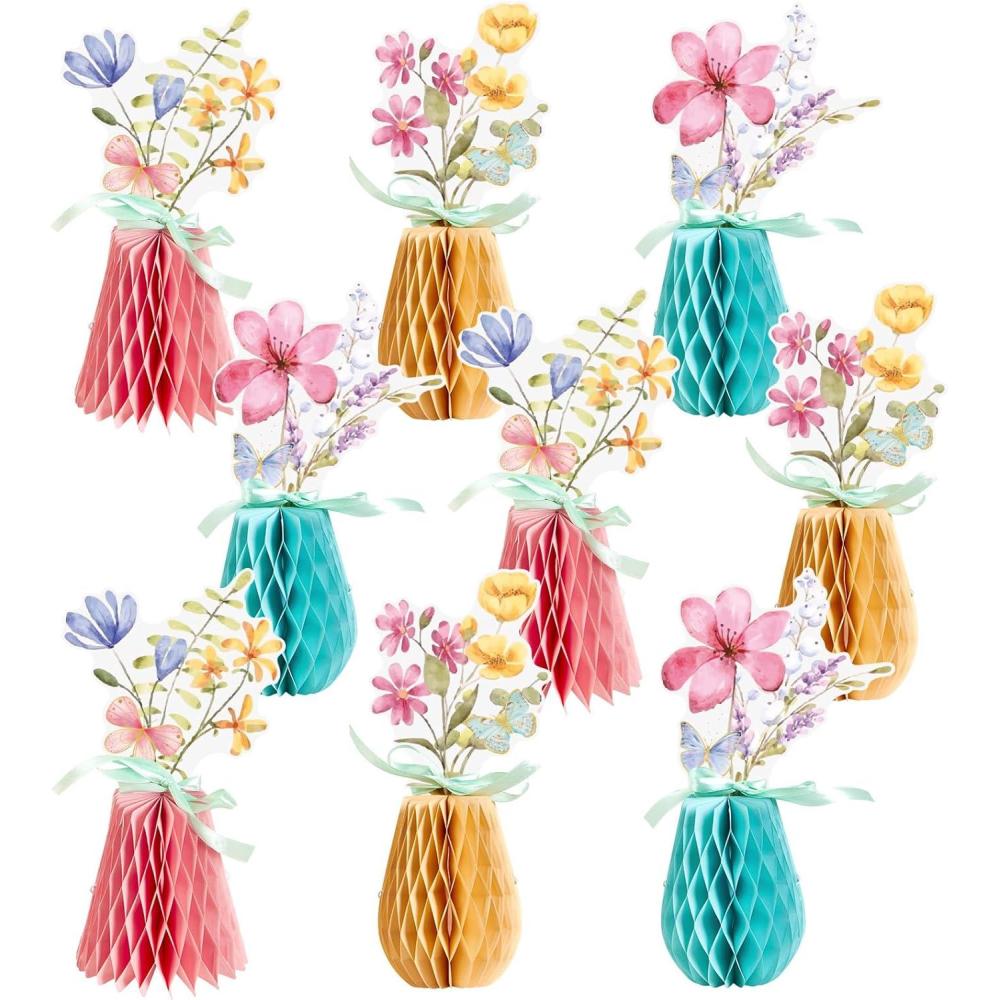 image:imageSUNBEAUTY 9 PCS Sunflower Honeycomb Centerpieces Sunflower Party Decorations Yellow Honeycomb Table Centerpiece for Spring Summer Garden Themed Birthday Baby Shower DecorWildflower