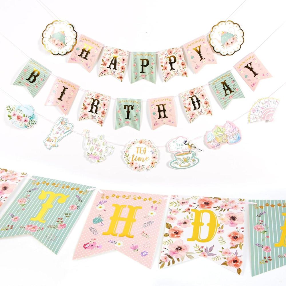 image:imageStrawberry Party Banner Berry First Birthday Decor Strawberry Wildflower Garland for Spring Enchanted Garden Tea Party Hanging Floral Strawberry Theme Birthday for Girl Sweet Baby Shower Party 82ftSweetyTea Party