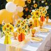 SUNBEAUTY 9 PCS Sunflower Honeycomb Centerpieces Sunflower Party Decorations Yellow Honeycomb Table Centerpiece for Spring Summer Garden Themed Birthday Baby Shower Decor(Sunflower)