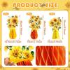 SUNBEAUTY 9 PCS Sunflower Honeycomb Centerpieces Sunflower Party Decorations Yellow Honeycomb Table Centerpiece for Spring Summer Garden Themed Birthday Baby Shower Decor(Sunflower)
